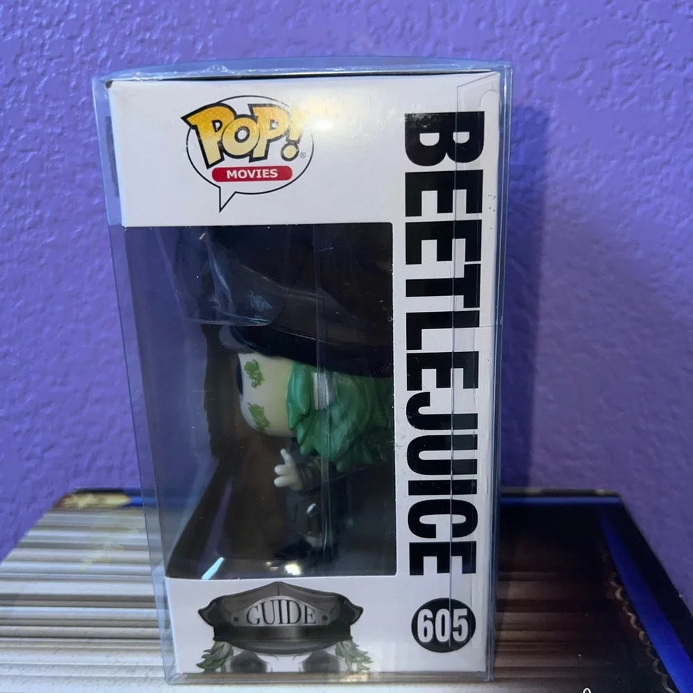 Pop! Movies Beetlejuice Vinyl Figure with Black and Red Accents